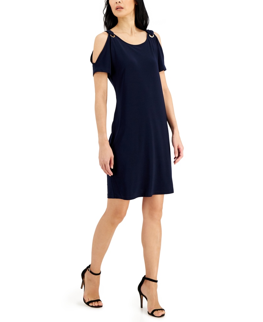 Vestido con escote en hombro