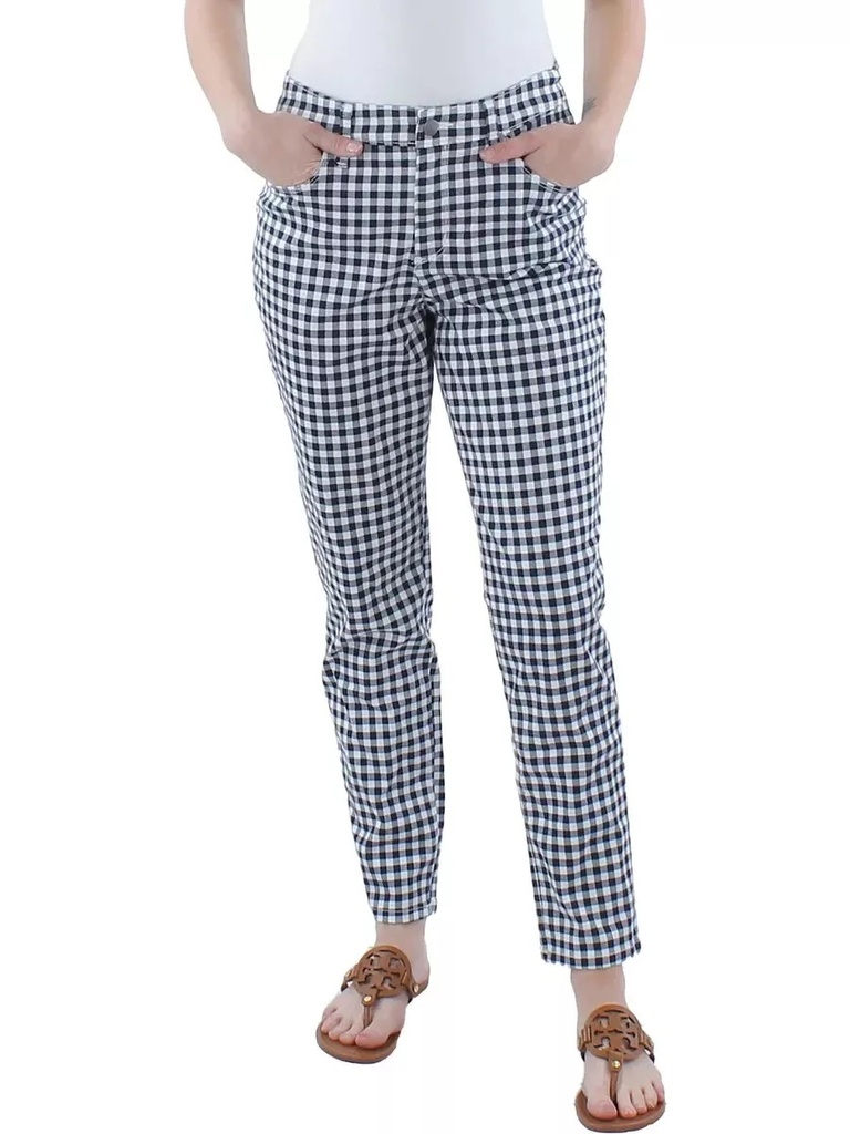 Pantalón skinny de cuadros Ankle