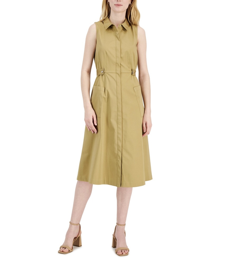 Vestido camisero en línea A