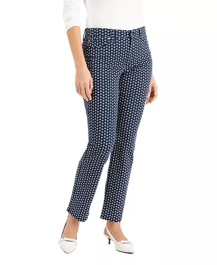 Pantalón con estampado geométrico