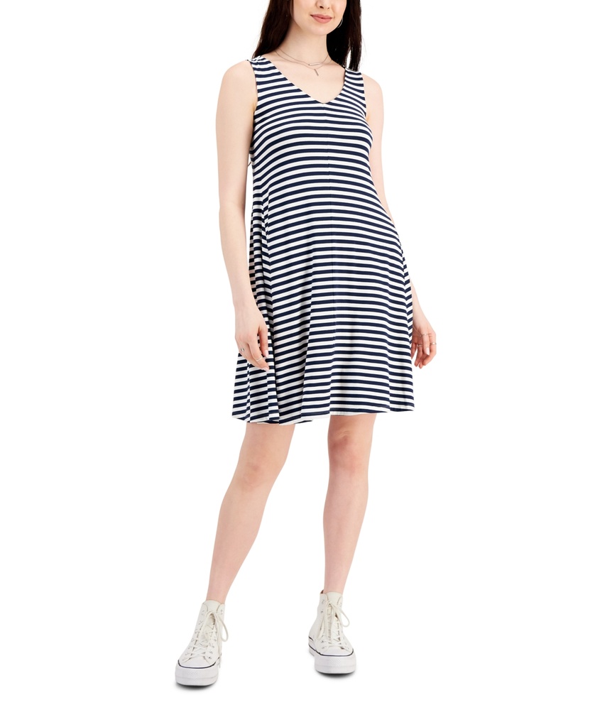 Vestido sin mangas de líneas