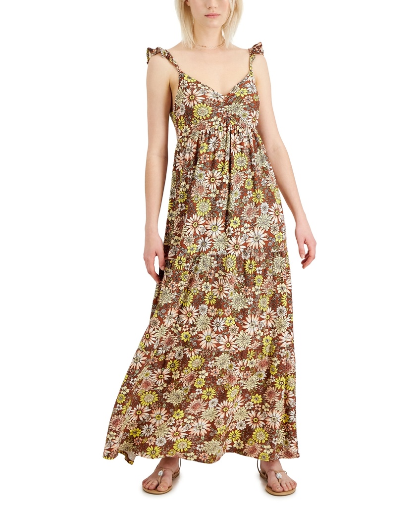 Vestido de tirantes con estampado floral