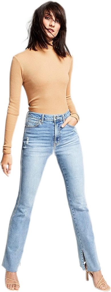 Jeans Bootcut con abertura lateral
