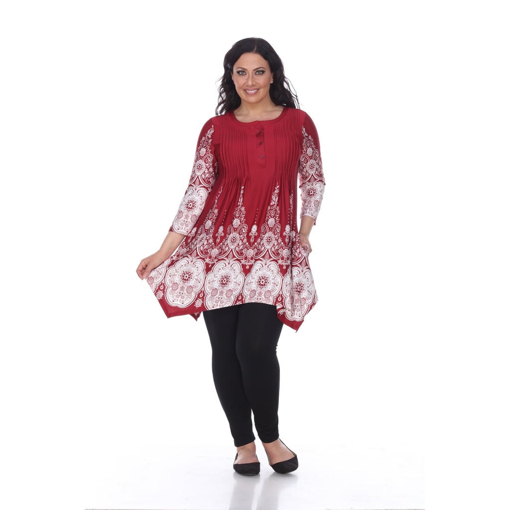 Blusa tipo túnica plisada