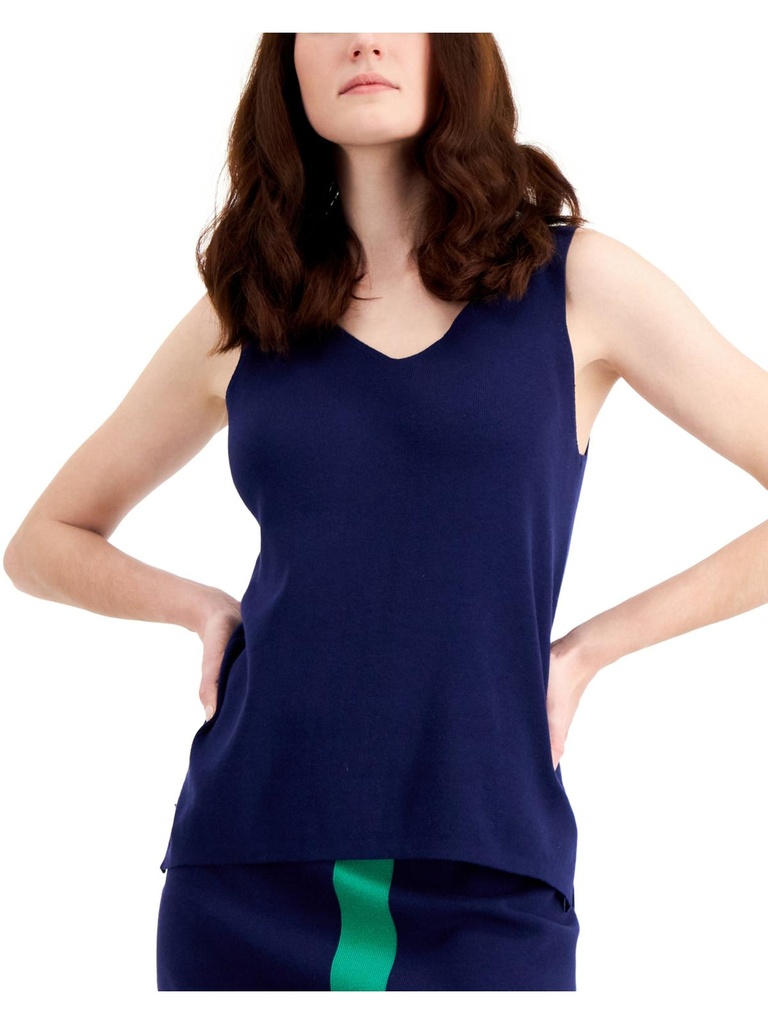 Blusa tejida sin mangas