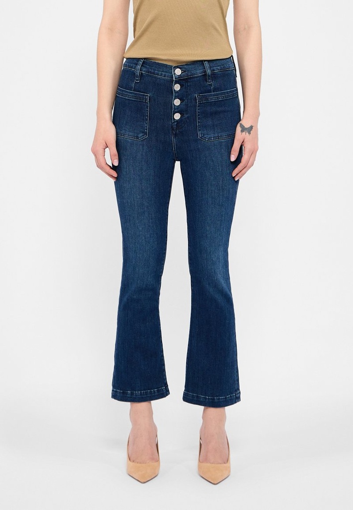 Jeans con cierre de botones Bootcut