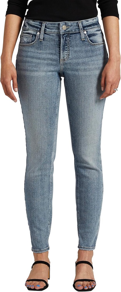 Jeans de tiro medio -Curvy fit