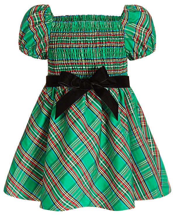 Vestido a cuadros para niña