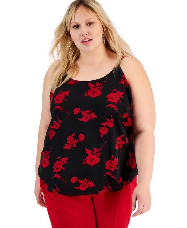 Blusa de tirantes con estampado floral