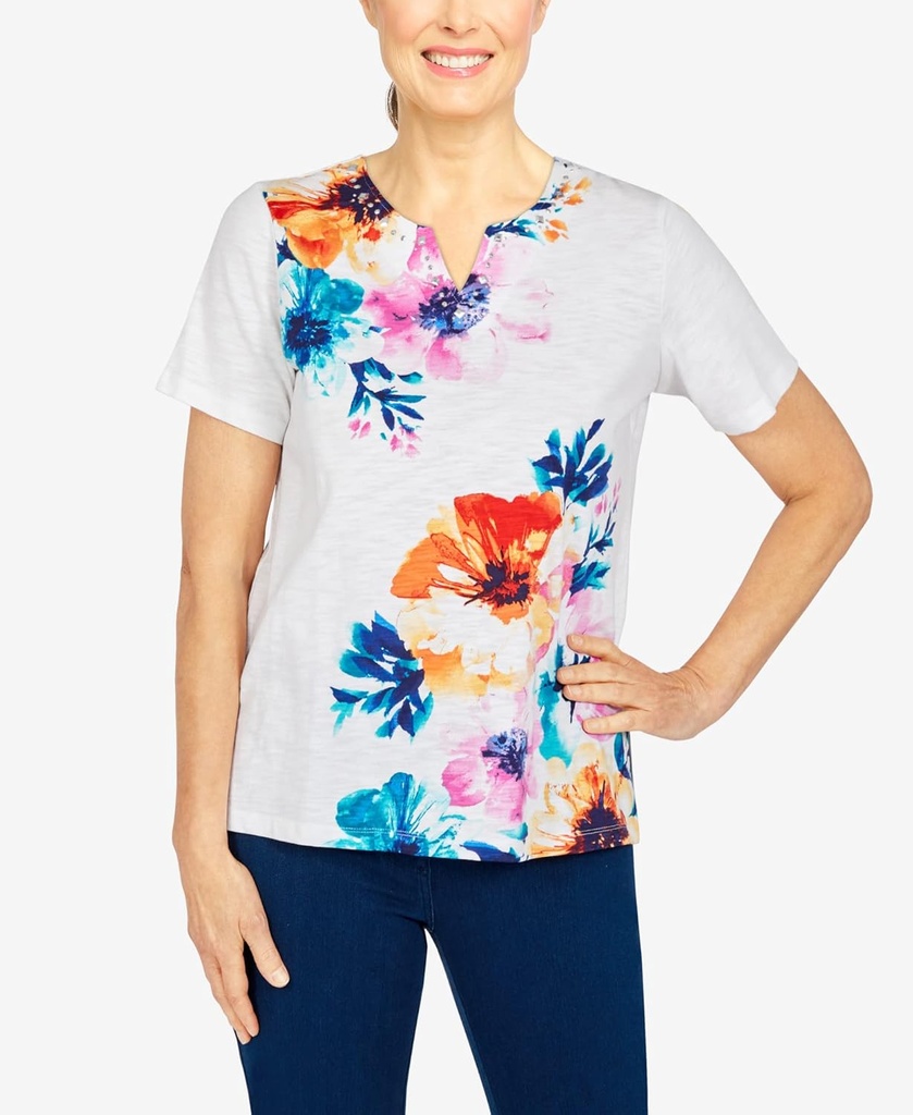 Blusa con estampado floral
