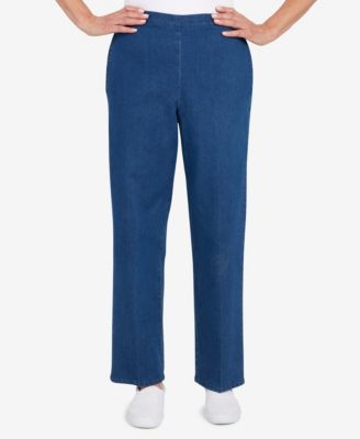 Jeans rectos con cintura elastica