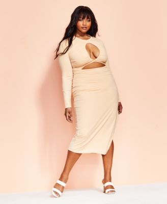 Vestido Maxi de punto con aberturas