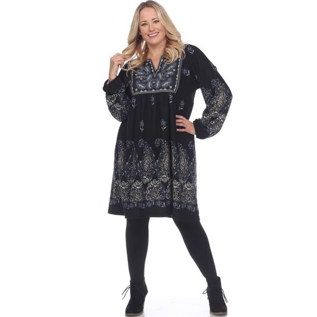 Vestido tejido con bordado Bohemio