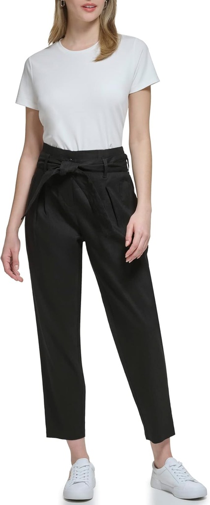 Pantalón cargo cintura anudada