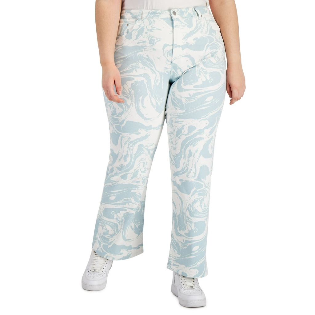 Jeans estampado de mármol