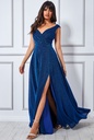 Vestido brillante con escote corazón