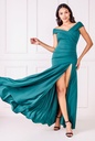 Vestido de crepè plisado