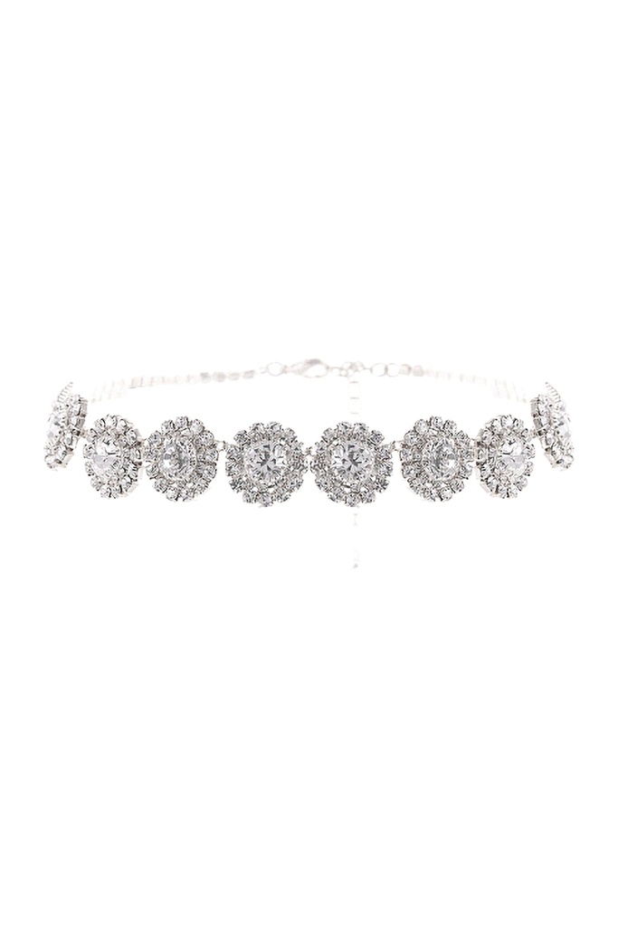 Collar con halo redondo