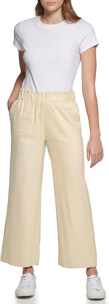 Pantalón ankle de pierna ancha