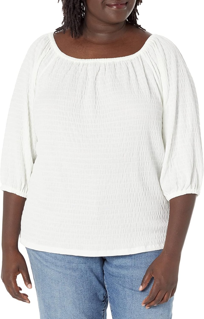 Blusa con hombros caidos