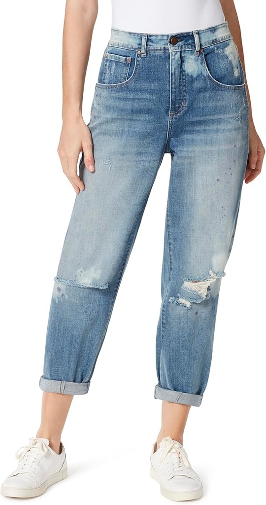 Jeans relajados Tapered desgastados