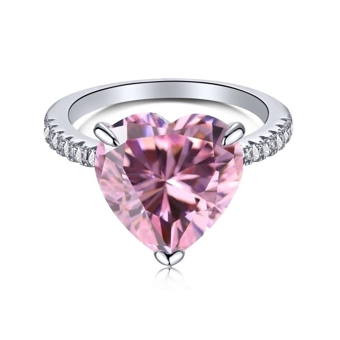 Anillo con circonia de corazón