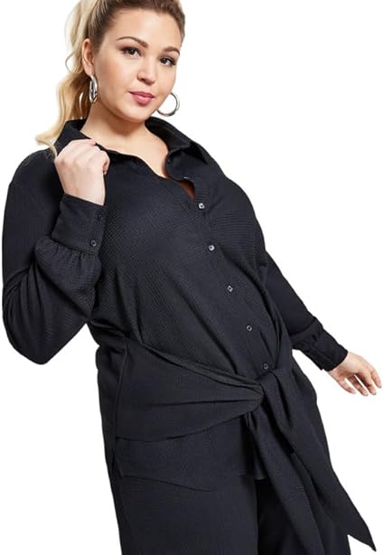 Camisera texturizad con lazo frontal