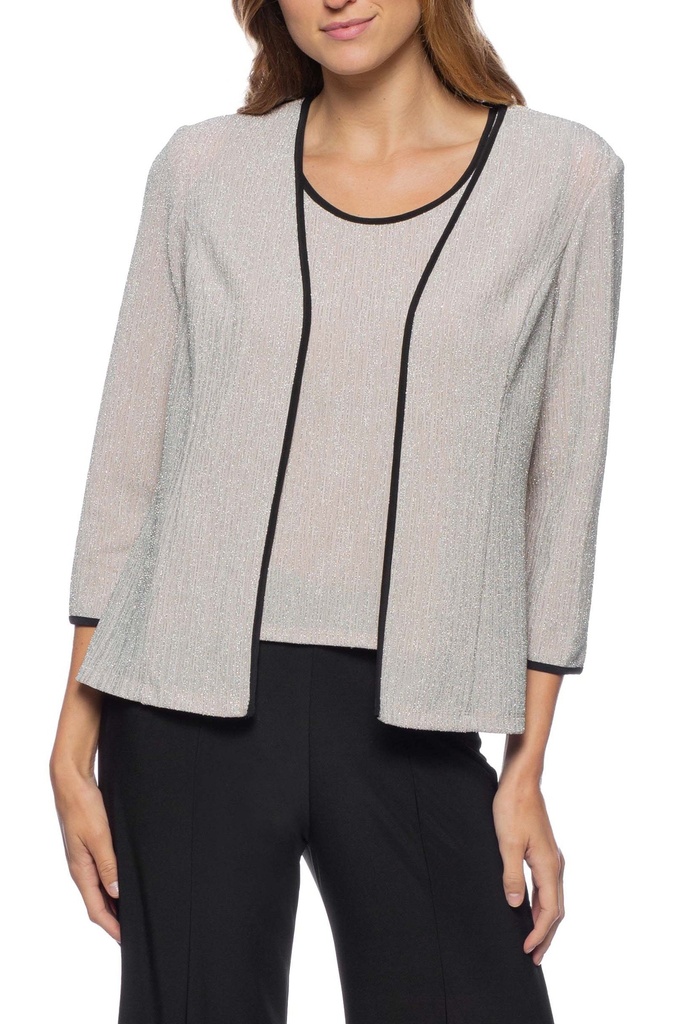 Chaqueta  de punto con purpurina