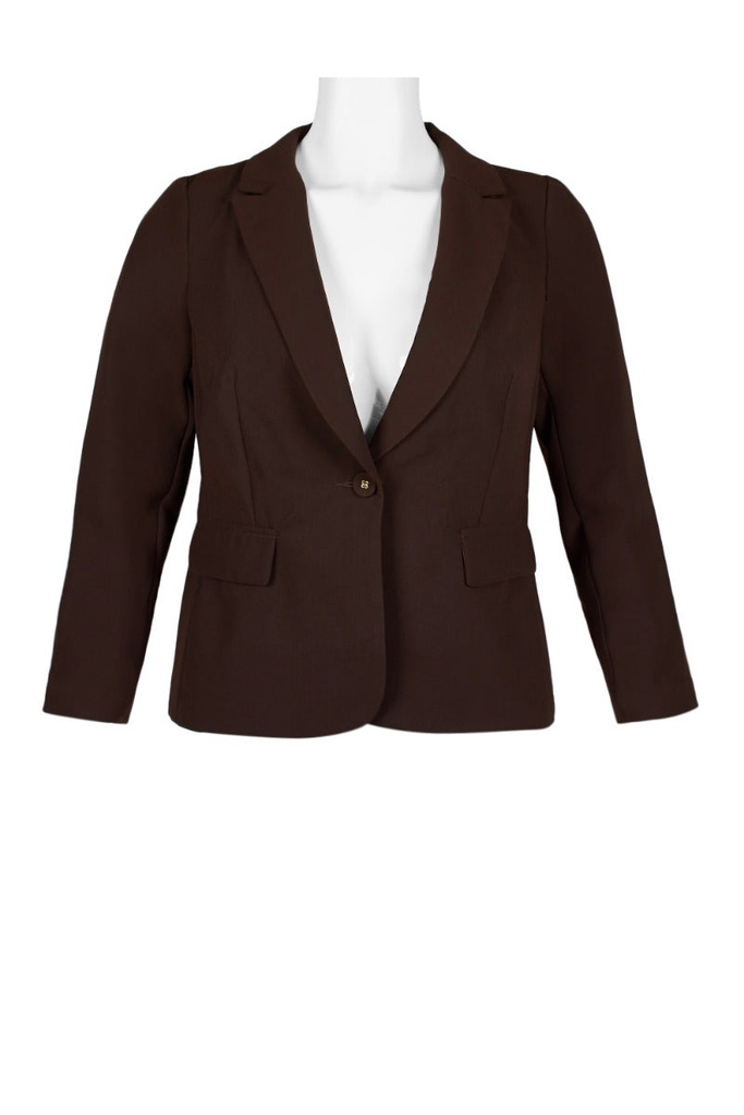 Blazer con botón y bolsillos con solapa
