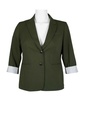 blazer con cierre de dos botones