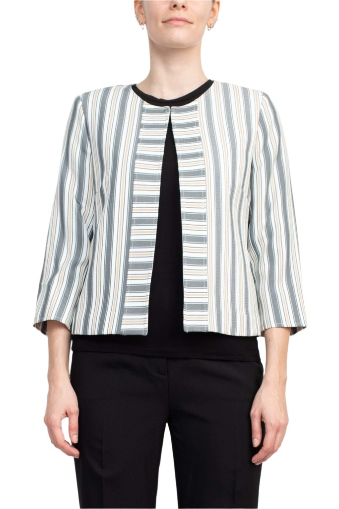 Blazer de sarga a rayas