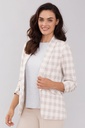 Blazer con estampado a cuadros