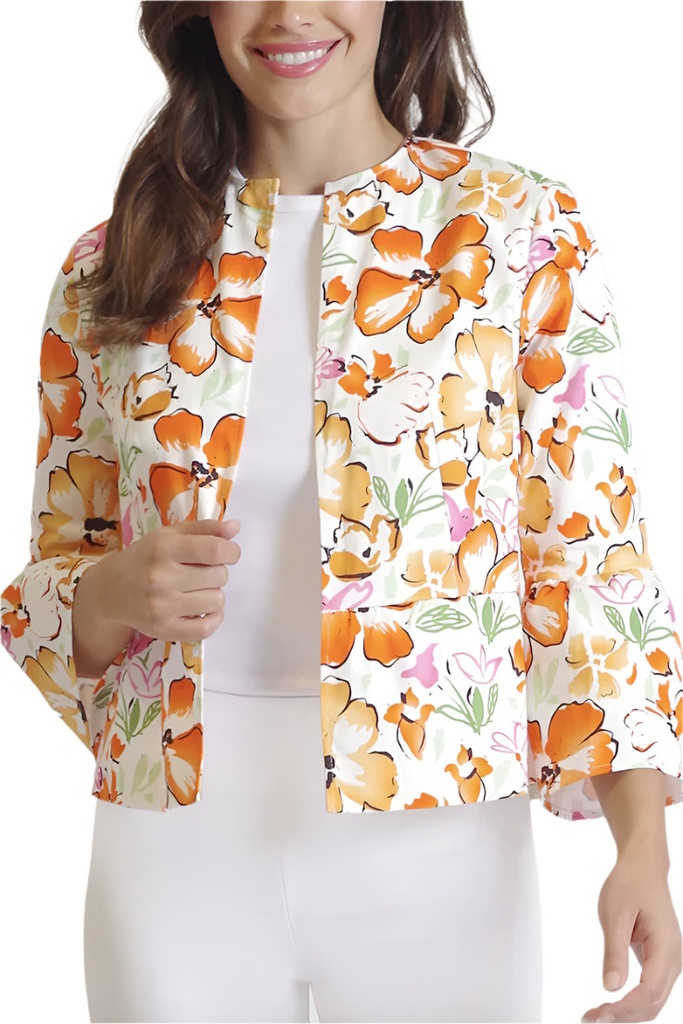 Blazer con estampado floral