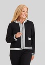 Chaqueta con ribete de grogrén