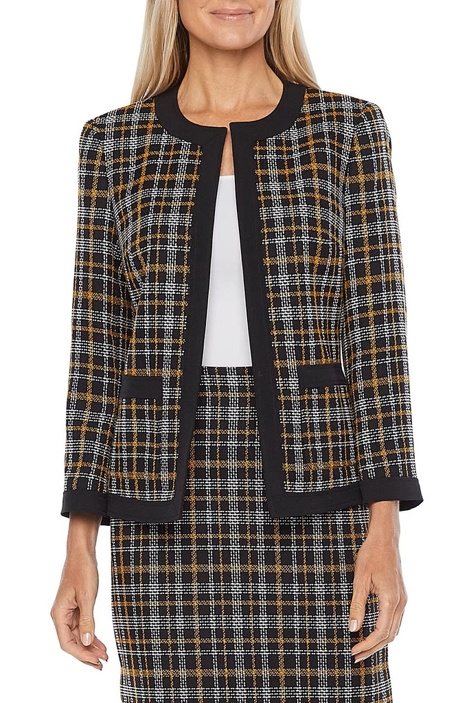 Blazer de crepé con cuello entallado (copia)