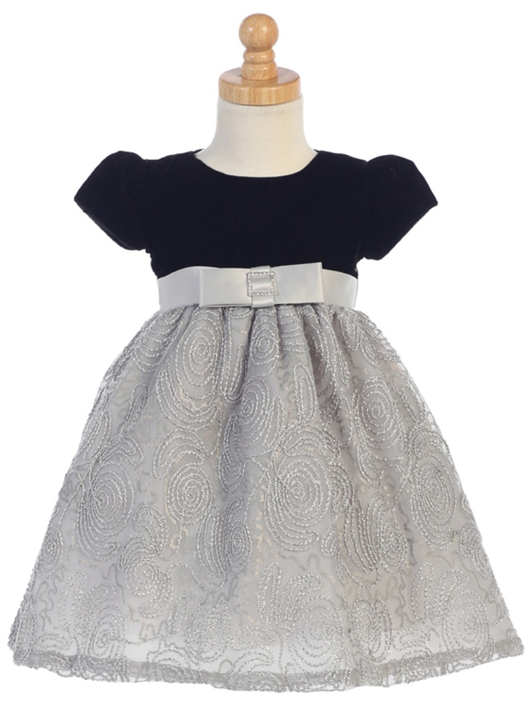 Vestido de malla con terciopelo (copia)