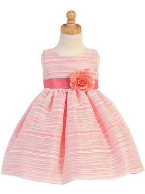 Vestido de Organza a rayas