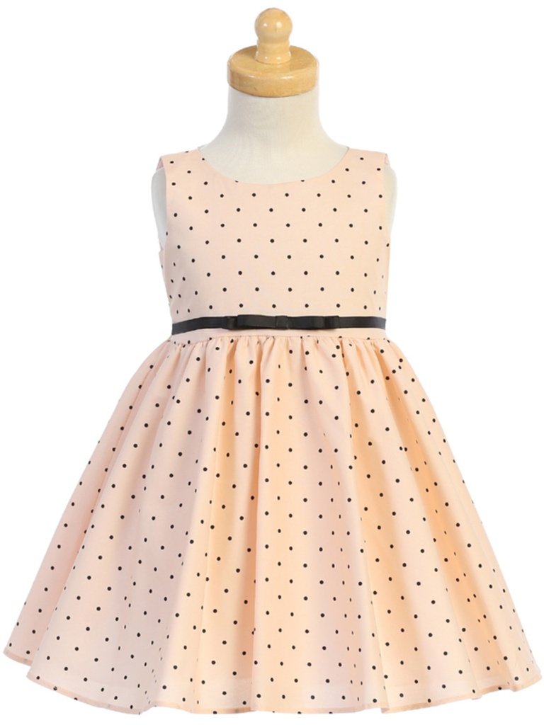 Vestido con estampado polka