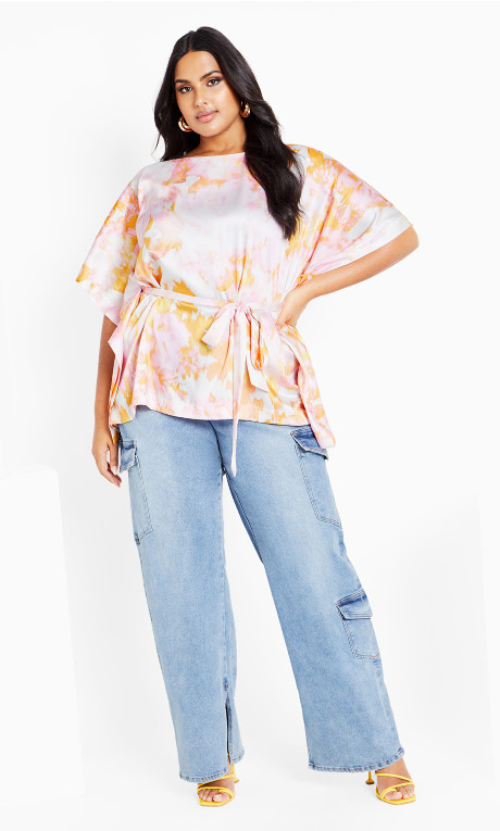 Blusa satinada Sunset Rose (copia)