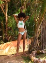 Bottom Bikini floral con lazo lateral