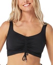 Top de bikini fruncido