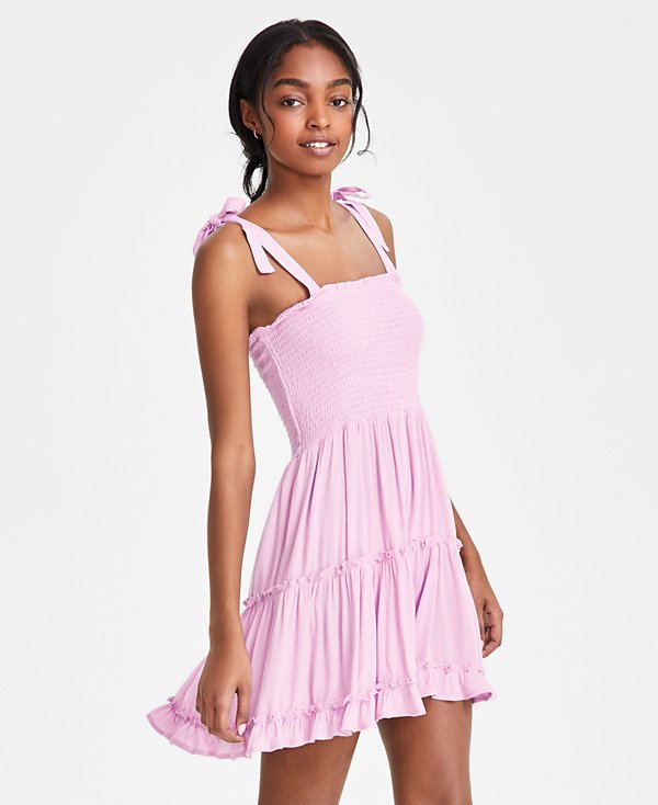 Vestido de baño fruncido en capas