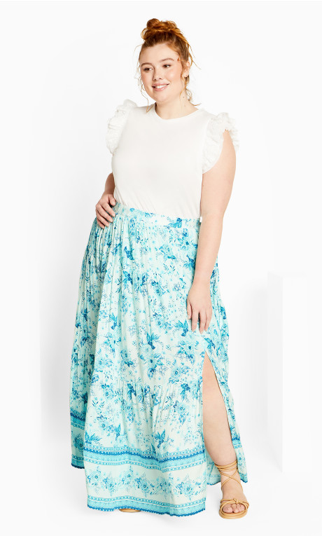 Falda larga floral Pretty Thing