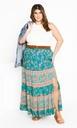 Falda larga floral Aurora Print