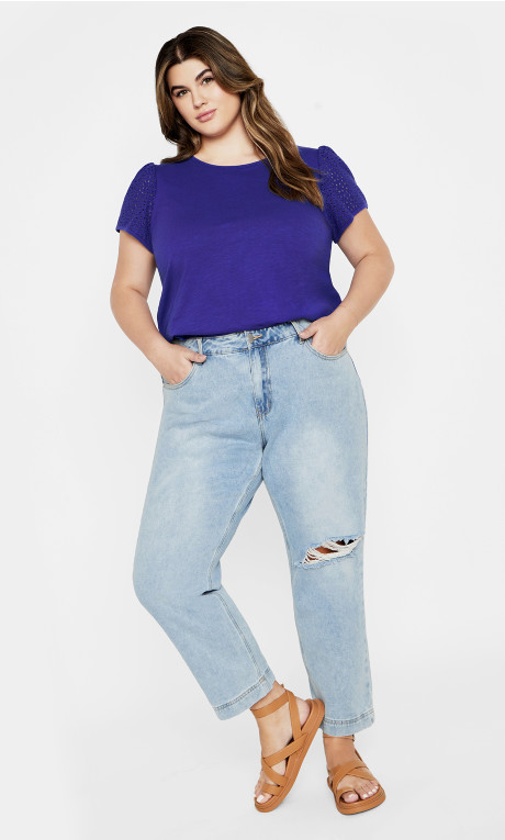 Blusa con mangas abullonadas Linny