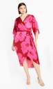 Vestido midi cruzado Kimberly