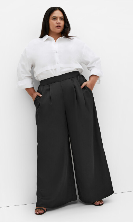 Pantalón palazzo de satén brillante (copia)