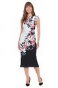 Vestido floral de manga tulipán Rozsa