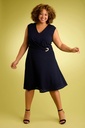 Vestido con cuello en v Twist Cecilia 