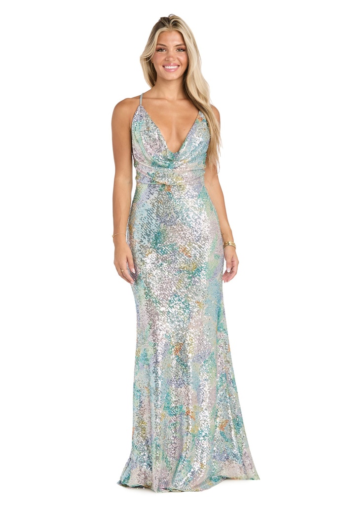 Vestido largo de lentejuelas Paisley (copia)